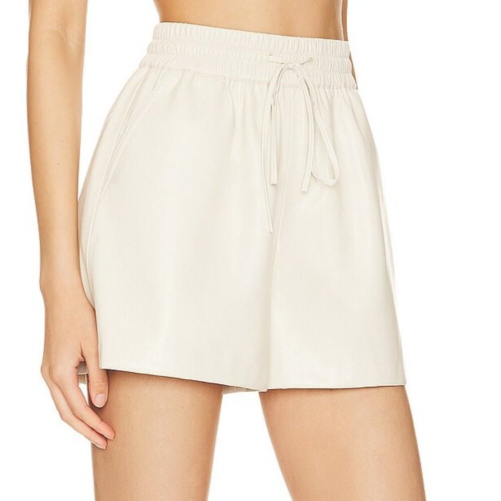 Good American Better Than Leather Drawstring Short Size 3